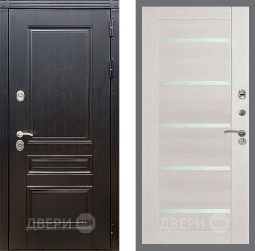 Входная металлическая Дверь Стоп МЕГАПОЛИС СБ-14 Лиственница беж в Реутове