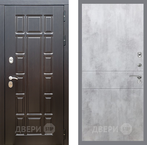 Входная металлическая Дверь Стоп НЬЮ ЙОРК ФЛ-290 Бетон светлый в Реутове