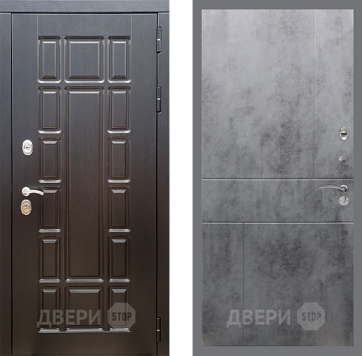 Входная металлическая Дверь Стоп НЬЮ ЙОРК ФЛ-290 Бетон темный в Реутове