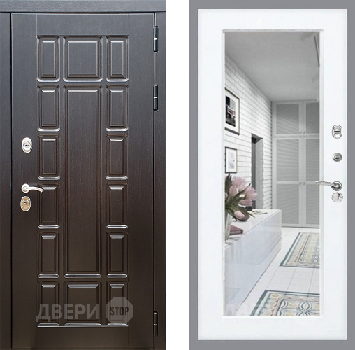 Входная металлическая Дверь Стоп НЬЮ ЙОРК Зеркало Силк Сноу в Реутове