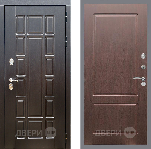 Входная металлическая Дверь Стоп НЬЮ ЙОРК ФЛ-117 Орех премиум в Реутове