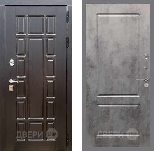 Входная металлическая Дверь Стоп НЬЮ ЙОРК ФЛ-117 Бетон темный в Реутове