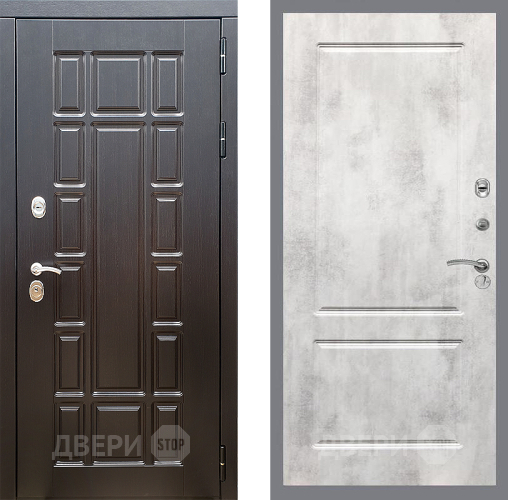 Входная металлическая Дверь Стоп НЬЮ ЙОРК ФЛ-117 Бетон светлый в Реутове