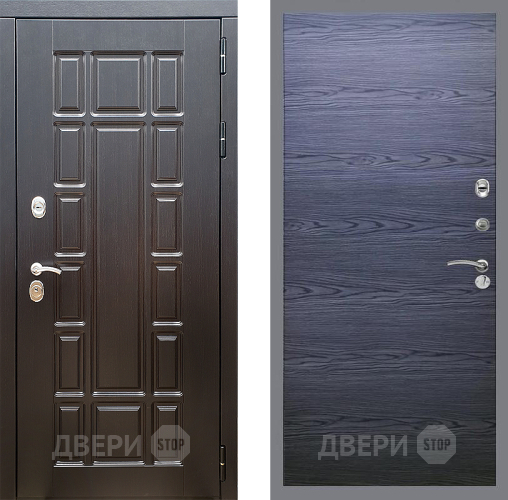 Дверь Стоп НЬЮ ЙОРК Гладкая Дуб тангенальный черный в Реутове