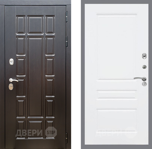 Входная металлическая Дверь Стоп НЬЮ ЙОРК ФЛ-243 Силк Сноу в Реутове