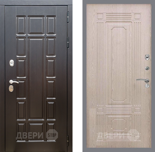 Входная металлическая Дверь Стоп НЬЮ ЙОРК ФЛ-2 Беленый дуб в Реутове