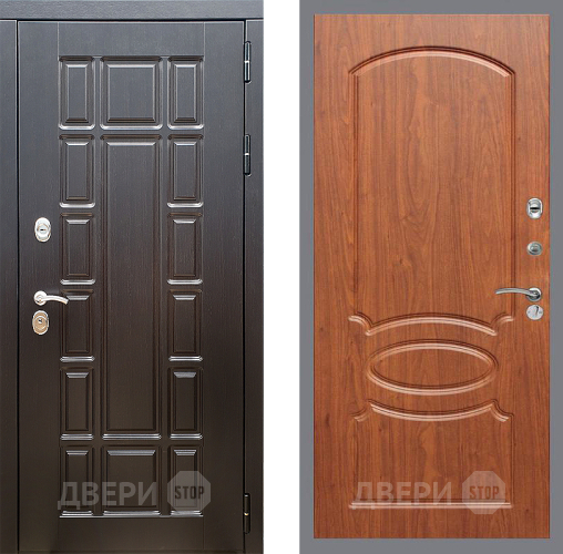 Входная металлическая Дверь Стоп НЬЮ ЙОРК ФЛ-128 Береза мореная в Реутове