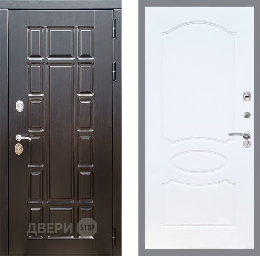 Входная металлическая Дверь Стоп НЬЮ ЙОРК ФЛ-128 Белый ясень в Реутове