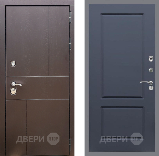 Входная металлическая Дверь Стоп УРБАН ФЛ-117 Силк титан в Реутове