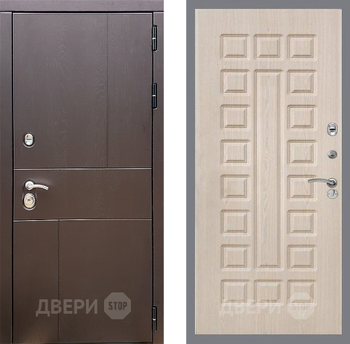 Входная металлическая Дверь Стоп УРБАН ФЛ-183 Беленый дуб в Реутове