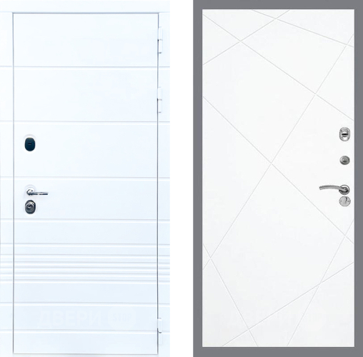 Входная металлическая Дверь Стоп ТРЕНДО ФЛ-291 Силк Сноу в Реутове