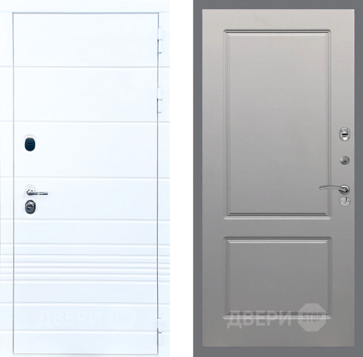 Входная металлическая Дверь Стоп ТРЕНДО ФЛ-117 Грей софт в Реутове