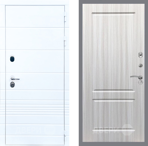 Входная металлическая Дверь Стоп ТРЕНДО ФЛ-117 Сандал белый в Реутове