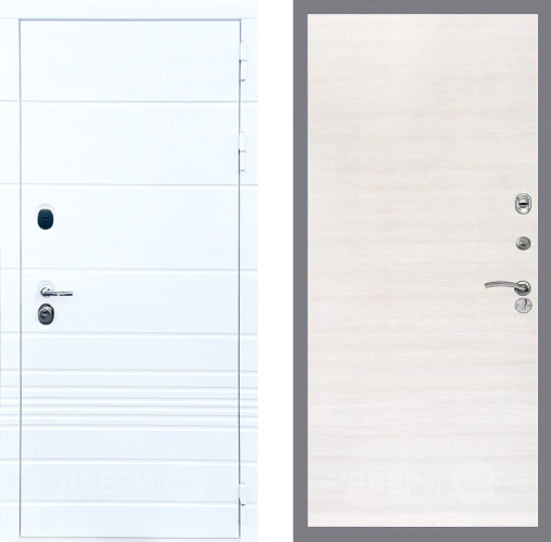 Входная металлическая Дверь Стоп ТРЕНДО Гладкая Акация светлая в Реутове