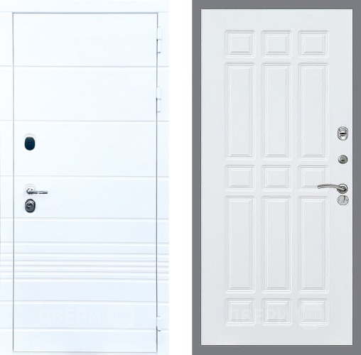 Входная металлическая Дверь Стоп ТРЕНДО ФЛ-33 Силк Сноу в Реутове