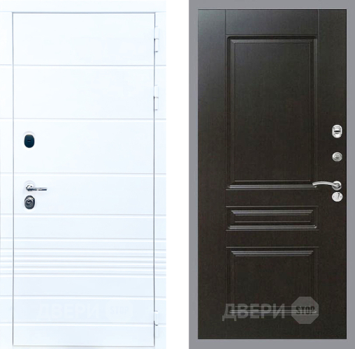 Входная металлическая Дверь Стоп ТРЕНДО ФЛ-243 Венге в Реутове