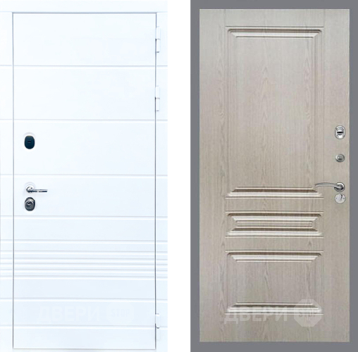 Входная металлическая Дверь Стоп ТРЕНДО ФЛ-243 Беленый дуб в Реутове