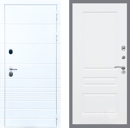 Входная металлическая Дверь Стоп ТРЕНДО ФЛ-243 Силк Сноу в Реутове