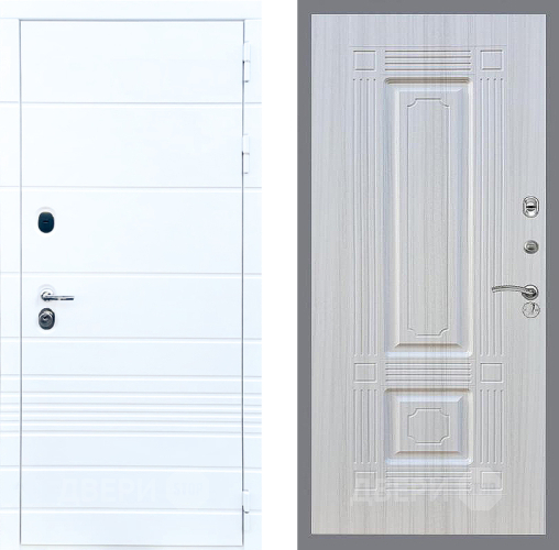 Входная металлическая Дверь Стоп ТРЕНДО ФЛ-2 Сандал белый в Реутове