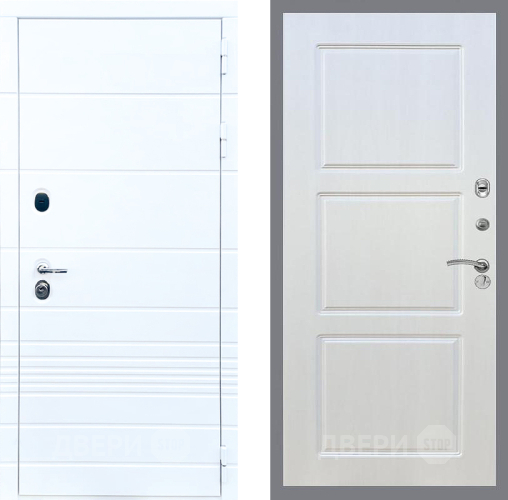 Входная металлическая Дверь Стоп ТРЕНДО ФЛ-3 Лиственница беж в Реутове