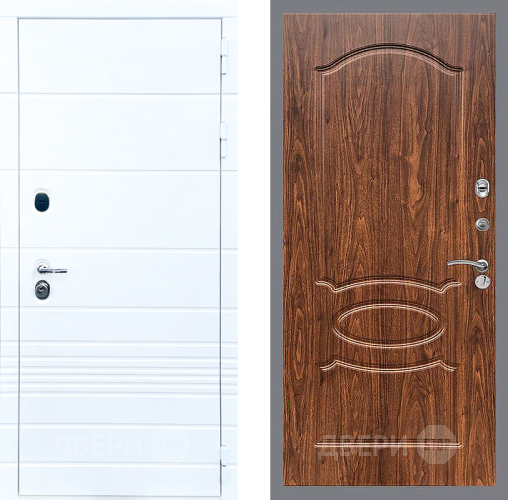 Дверь Стоп ТРЕНДО ФЛ-128 орех тисненый в Реутове