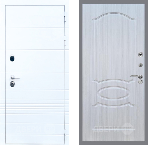 Входная металлическая Дверь Стоп ТРЕНДО ФЛ-128 Сандал белый в Реутове