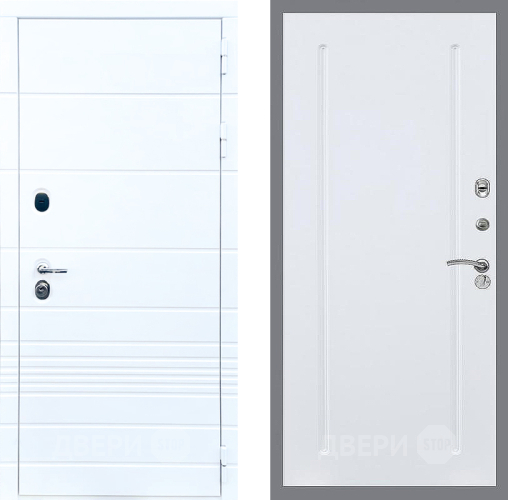 Входная металлическая Дверь Стоп ТРЕНДО ФЛ-68 Силк Сноу в Реутове