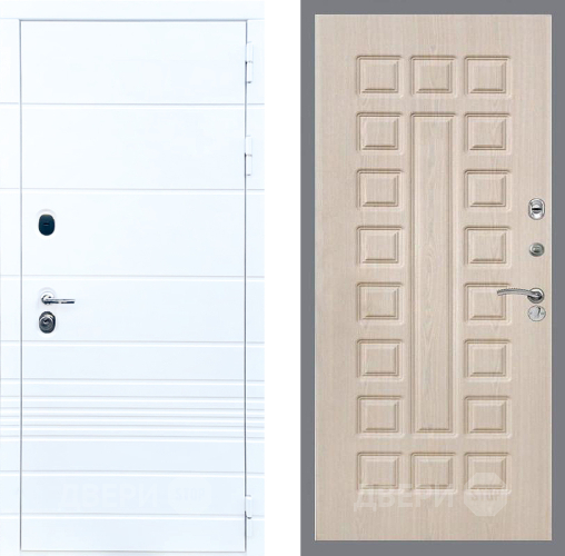 Входная металлическая Дверь Стоп ТРЕНДО ФЛ-183 Беленый дуб в Реутове