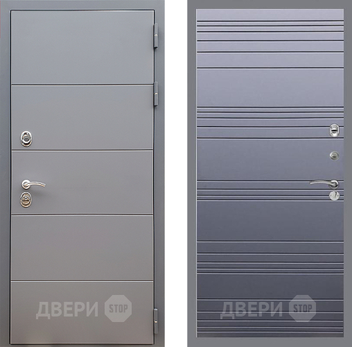 Входная металлическая Дверь Стоп АРТ ГРАФИТ Лайн Силк титан в Реутове