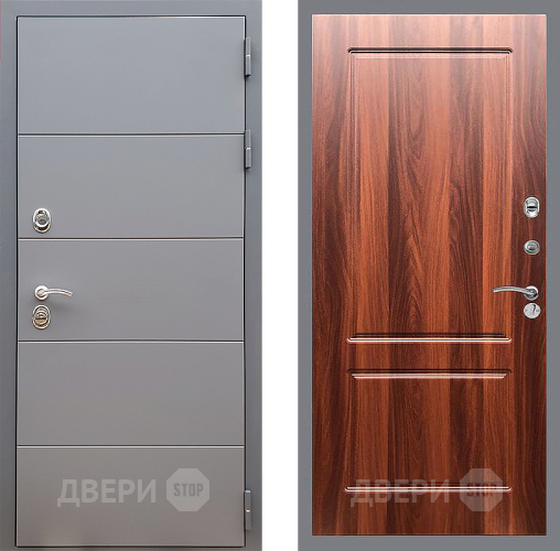 Входная металлическая Дверь Стоп АРТ ГРАФИТ ФЛ-117 Итальянский орех в Реутове