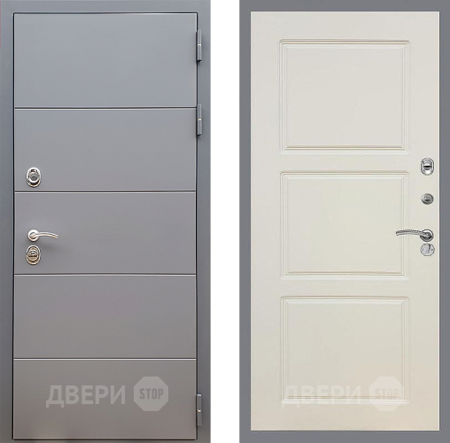 Входная металлическая Дверь Стоп АРТ ГРАФИТ ФЛ-3 Шампань в Реутове