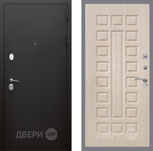 Входная металлическая Дверь Стоп КЛАССИК Шагрень ФЛ-183 Беленый дуб в Реутове