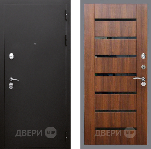 Входная металлическая Дверь Стоп КЛАССИК Шагрень СБ-14 Орех бренди в Реутове