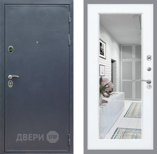 Дверь Стоп СИЛЬВЕР Зеркало Силк Сноу в Реутове