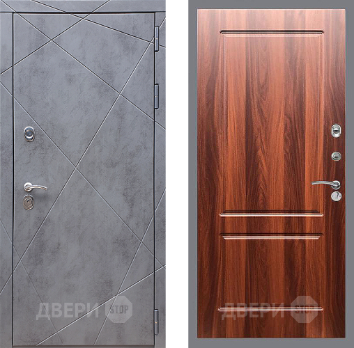 Входная металлическая Дверь Стоп Лучи ФЛ-117 Итальянский орех в Реутове