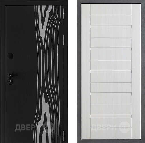 Входная металлическая Дверь Дверной континент ДК-12 ФЛ-70 Лиственница белая в Реутове