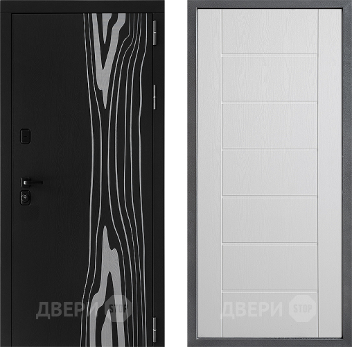 Входная металлическая Дверь Дверной континент ДК-12 ФЛ-Лайн Белое дерево в Реутове