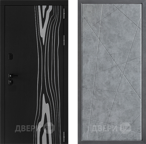 Входная металлическая Дверь Дверной континент ДК-12 ФЛ-655 Бетон серый в Реутове