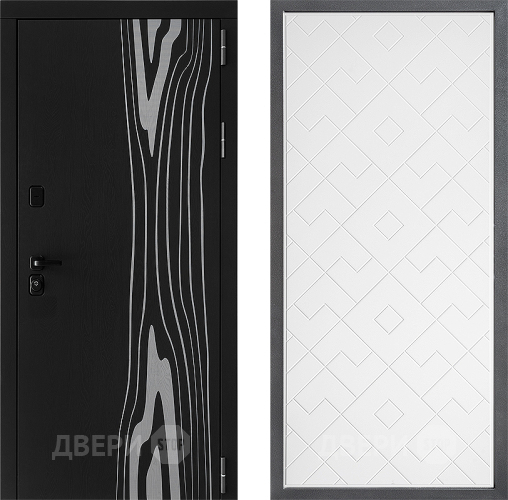 Входная металлическая Дверь Дверной континент ДК-12 ФЛ-Тиффани Белый софт в Реутове