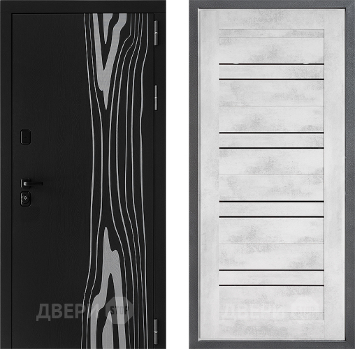 Входная металлическая Дверь Дверной континент ДК-12 ФЛ-49 Бетон снежный в Реутове