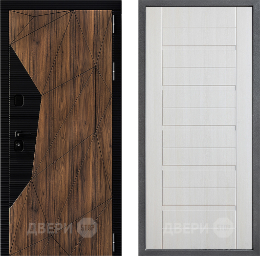 Входная металлическая Дверь Дверной континент ДК-11 ФЛ-70 Лиственница белая в Реутове