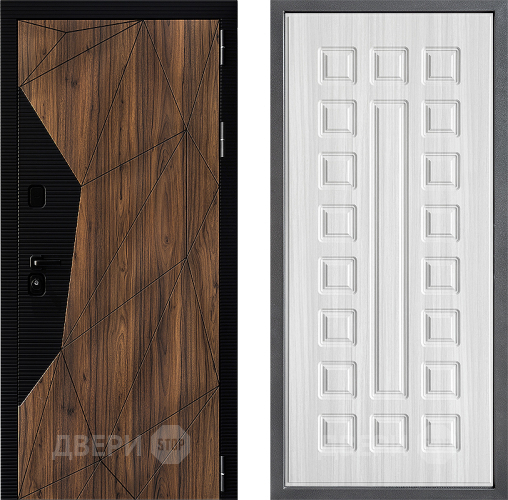 Входная металлическая Дверь Дверной континент ДК-11 ФЛ-183 Сандал белый в Реутове