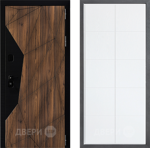 Входная металлическая Дверь Дверной континент ДК-11 ФЛ-Кватро Белое дерево в Реутове