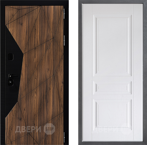 Входная металлическая Дверь Дверной континент ДК-11 ФЛ-243 Альберо Браш серебро в Реутове