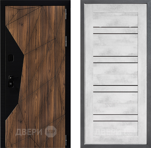 Входная металлическая Дверь Дверной континент ДК-11 ФЛ-49 Бетон снежный в Реутове