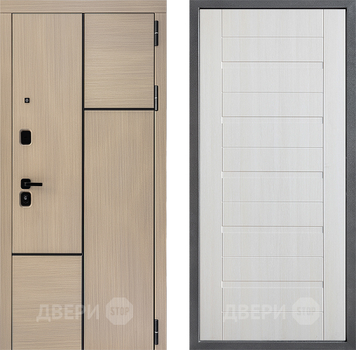 Входная металлическая Дверь Дверной континент ДК-14 ФЛ-70 Лиственница белая в Реутове