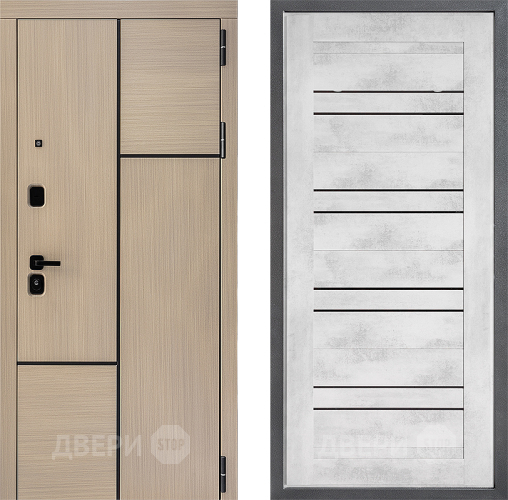 Входная металлическая Дверь Дверной континент ДК-14 ФЛ-49 Бетон снежный в Реутове