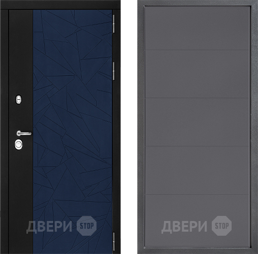 Входная металлическая Дверь Дверной континент ДК-9 ФЛ-649 Графит софт в Реутове