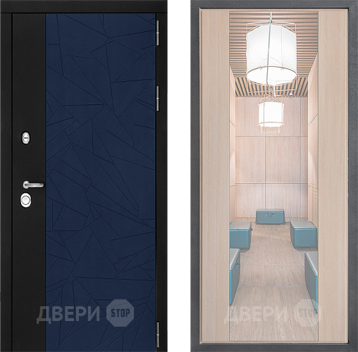 Дверь Дверной континент ДК-9 ФЛЗ-1 Зеркало Капучино в Реутове