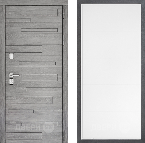 Входная металлическая Дверь Дверной континент ДК-10 ФЛ-649 Белый софт в Реутове